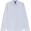 Regular-fit shirt in structured cotton
