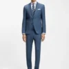 Regular-fit shirt in structured Italian-made cotton