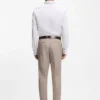 Regular-fit shirt in structured Italian-made cotton