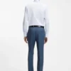 Regular-fit shirt in structured Italian-made cotton