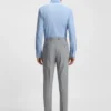 Regular-fit shirt in structured stretch jersey
