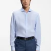 Regular-fit shirt in washed linen