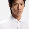 Regular-fit shirt in washed linen
