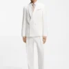 Regular-fit shirt in washed linen