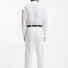 Regular-fit shirt in washed linen