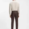 Regular-fit shirt in washed linen