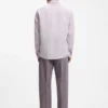 Regular-fit shirt in washed linen