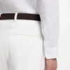 Regular-fit shirt in washed linen