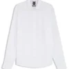 Regular-fit shirt in washed linen