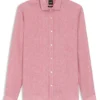 Regular-fit shirt in washed linen