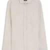 Regular-fit shirt in washed linen