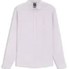 Regular-fit shirt in washed linen