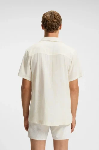 Regular-fit shirt with all-over print