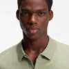 Regular-fit shirt with knitted structure