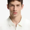 Regular-fit shirt with knitted structure