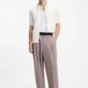 Regular-fit shirt with knitted structure