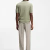 Regular-fit shirt with knitted structure