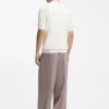 Regular-fit shirt with knitted structure