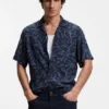 Regular-fit shirt with maxi print