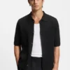 Regular-fit shirt with ribbed structure