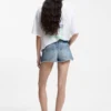 Regular-fit shorts in blue denim