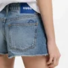 Regular-fit shorts in blue denim