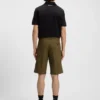 Regular-fit shorts in mercerised stretch cotton Regular-fit shorts in mercerised stretch cotton