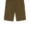 Regular-fit shorts in mercerised stretch cotton Regular-fit shorts in mercerised stretch cotton