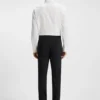 Regular-fit stretch-twill dress shirt