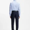 Regular-fit stretch-twill dress shirt