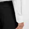Regular-fit stretch-twill dress shirt