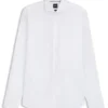Regular-fit stretch-twill dress shirt