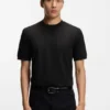 Regular-fit T-shirt in a mercerised cotton blend
