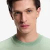 Regular-fit T-shirt in a mercerised cotton blend