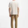 Regular-fit T-shirt in a mercerised cotton blend