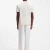 Regular-fit T-shirt in cotton with raised jacquard structure