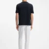 Regular-fit T-shirt in cotton with raised jacquard structure