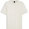 Regular-fit T-shirt in cotton with raised jacquard structure