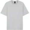 Regular-fit T-shirt in cotton with raised jacquard structure