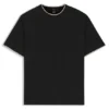 Regular-fit T-shirt in mercerised cotton
