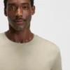 Regular-fit T-shirt in mercerised cotton and silk