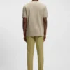 Regular-fit T-shirt in mercerised cotton and silk
