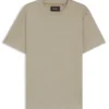 Regular-fit T-shirt in mercerised cotton and silk
