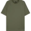 Regular-fit T-shirt in mercerised stretch fabric