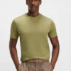 Regular-fit T-shirt in mercerized cotton