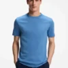 Regular-fit T-shirt in mercerized cotton