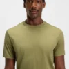 Regular-fit T-shirt in mercerized cotton