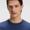 Regular-fit T-shirt in mercerized cotton