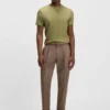 Regular-fit T-shirt in mercerized cotton