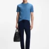 Regular-fit T-shirt in mercerized cotton